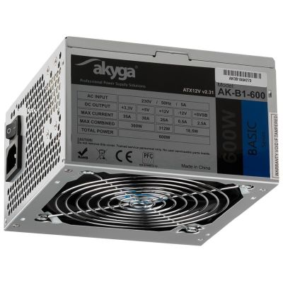 9. Akyga Basic AK-B1-600 Netzteil (600 W; passiv; 120 mm)