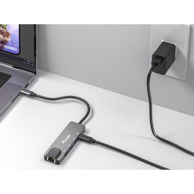8. Equip 133489 Kabelgebundene Dockingstation USB 3.2 Gen 1 (3.1 Gen 1) Typ-C Grau