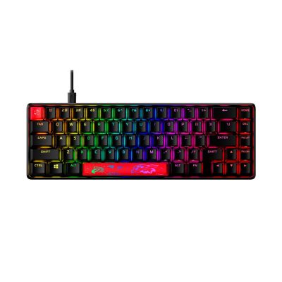 12. HyperX Alloy Origins 65 schwarz / Gaming-Tastatur / mechanisch / HyperX Red / US / RGB / USB-C