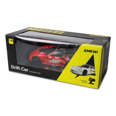 9. Amewi Drift License Corvette RC Car Red