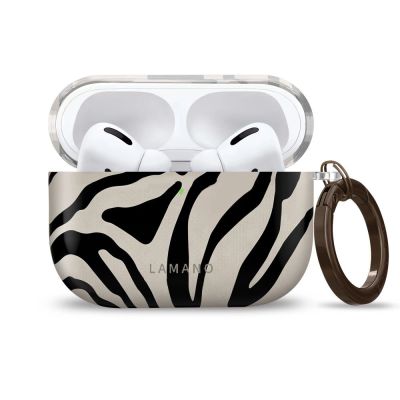 2. Tech-Protect Lamano Hülle für AirPods Pro 3 – schwarz und beige