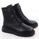 3. Damen-Lederstiefeletten mit schwarzer Plateausohle Rieker 70408-00