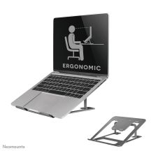 Neomounts NSLS085GREY Laptopständer, Notebookständer, Grau, 43,2 cm (17 Zoll)