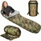 4. CAMO TOURIST SCHLAFSACK 210x80x50CM MIT ENERO CAMP COMPRESSION
