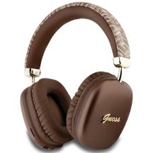 Guess GCube Metallic Script Logo Bluetooth On-Ear-Kopfhörer – Braun