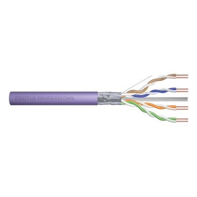 DIGITUS Installationskabel Kat. 6, F/UTP, DCA, AWG 23/1, LSOH, 305 m, lila, auf Rolle