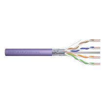 DIGITUS Installationskabel Kat. 6, F/UTP, DCA, AWG 23/1, LSOH, 305 m, lila, auf Rolle