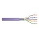 DIGITUS Installationskabel Kat. 6, F/UTP, DCA, AWG 23/1, LSOH, 305 m, lila, auf Rolle