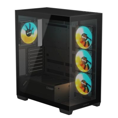 5. GIGABYTE C500 PANORAMIC STEALTH Midi-Tower Schwarz