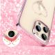 3. Silikonhülle mit Swarovski-Kristallen Kingxbar Wish Series für iPhone 14 Plus – rosa