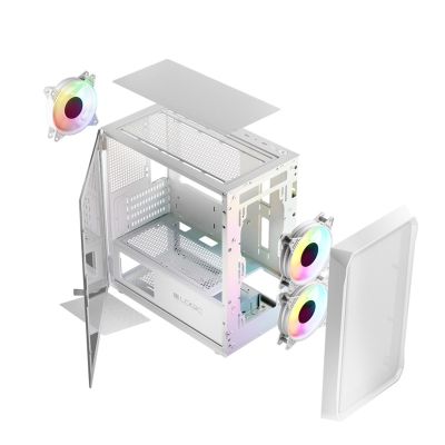 LOGIC HOUSING PORTOS ARGB MINI USB 3.0 WEISS