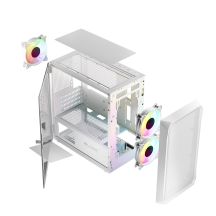 LOGIC HOUSING PORTOS ARGB MINI USB 3.0 WEISS