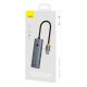 10. Baseus UltraJoy Series USB-A-Hub (4x USB-A 3.0, 1x USB-C 5V) – Grau