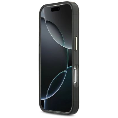 5. Guess IML Script Metal MagSafe Hülle für iPhone 17 Pro Max – Schwarz