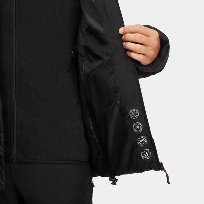18. Alpinus Furggen Herrenjacke Schwarz BR18118
