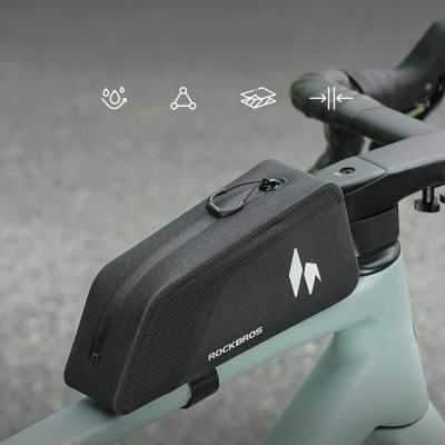 7. Rockbros AS-151 RideMate Wasserdichte Oberrohrtasche - Schwarz