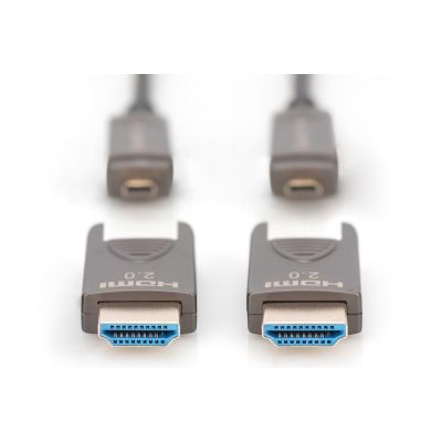 4. AOC HDMI 2.0 Premium High Speed Ethernet Hybridkabel 4K60Hz UHD HDMI D/A HDMI D/AM/M schwarz 20 m