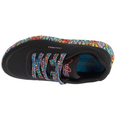 3. Skechers Uno Lite – Subtle Love 314088L-BKMT Schwarz, Größe 31