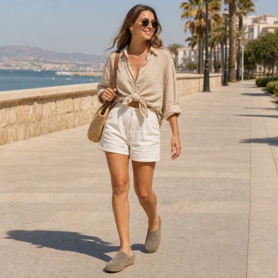 10. Filippo DK7567 Keilsandalen aus taupefarbenem Leder