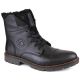 21. Rieker M RKR296A Wollgefütterte Lederstiefelette, schwarz