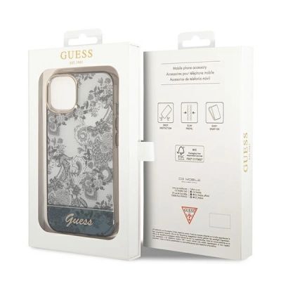 8. Guess GUHCP14MHGPLHG iPhone 14 Plus 6,7 "Grau / Graue Hartschalen-Porzellankollektion