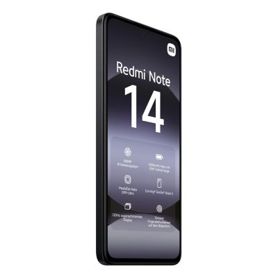 12. Xiaomi Redmi Note 14 6/128GB Midnight Black Smartphone