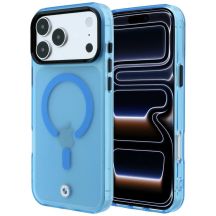 BMW Logo-Schutzhülle mit mattiertem IML- und Metalllogo (MagSafe) für iPhone 18 Pro Max / 17 Pro Max – Blau