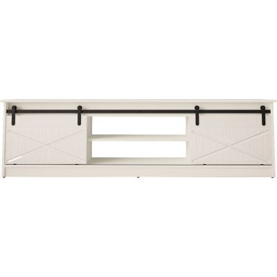 2. GRANERO TV-Schrank 200x56,7x35 weiß/weiß glänzend