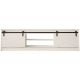 2. GRANERO TV-Schrank 200x56,7x35 weiß/weiß glänzend