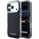 Karl Lagerfeld IML Strass-Hülle mit galvanisiertem Logo für iPhone 17 Pro Max / 18 Pro Max – Schwarz