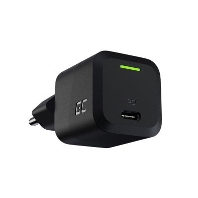 3. GREEN CELL USB-C LADEGERÄT GAN GC POWERGAN 33W PD 3.0 QC 3.0 USB-C SCHWARZ