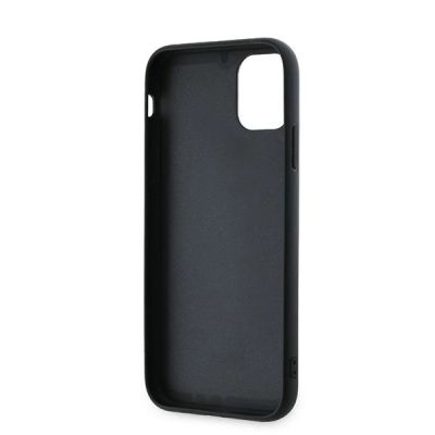 7. Karl Lagerfeld Diagonal Quilted Script Hülle für iPhone 11 / Xr – Schwarz