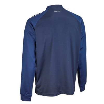 2. SELECT Spanien v 25 marineblaues Fußball-Trainings-Sweatshirt mit Reißverschluss
