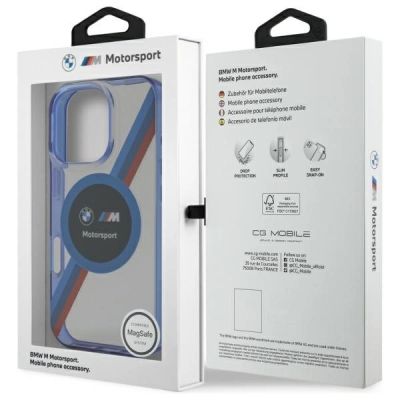 8. BMW BMHMP16X23HTPUT iPhone 16 Pro Max 6,9" transparentes Hardcase Motosport IML Circle MagSafe