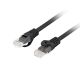 3. LANBERG PATCHKABEL KAT.6 UTP LSZH CU 0,25 M SCHWARZ FLUKE PASSED
