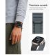 8. Spigen Athlex Air M Armband für Apple Watch 44 / 45 / 46 / 49 mm – Schwarz und Grau