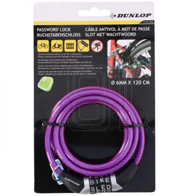 3. Dunlop Spiral-Fahrradschloss, Code 0,6x120 cm 1042688