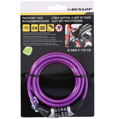 3. Dunlop Spiral-Fahrradschloss, Code 0,6x120 cm 1042688