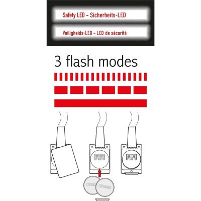 LED-Lanyard 120 cm Rot