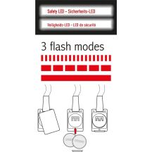 LED-Lanyard 120 cm Rot