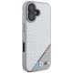 4. BMW M Carbon Tricolor Line MagSafe Hülle für iPhone 16 - Grau