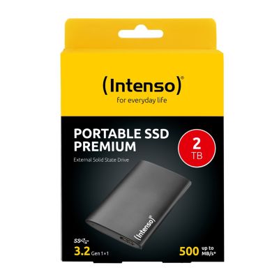 2. INTENSO 2 TB externe schwarze USB 3.2 SSD-Festplatte