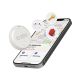 SBS Track My Circle Locator, kompatibel mit Apple „Wo ist?“ – Weiß