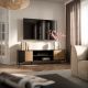 3. MERCI TV-Schrank 180x40x53,5 Schwarz/Eiche Artisan