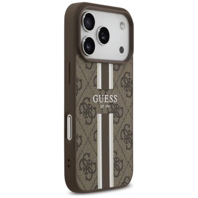 4. Guess 4G MagSafe-Hülle mit Printstreifen für iPhone 17 Pro – braun