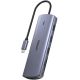 7. UNITEK Hub USB-C 9-in-1, HDMI, VGA, SD, RJ45, 3x USB-A, PD 100W