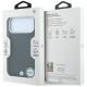 8. BMW MagSafe Hülle mit geprägtem, gestepptem Metalllogo für iPhone 18 Pro Max / 17 Pro Max – Schwarz