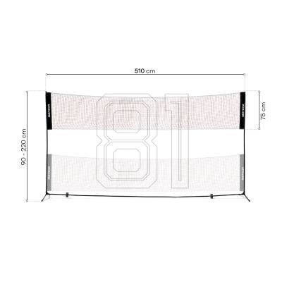 22. Meteor Badmintonnetz 5,1x2,2 m 17602