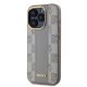 3. DKNY Leather Checkered Mono Pattern MagSafe-Hülle für iPhone 15 Pro Max – Beige