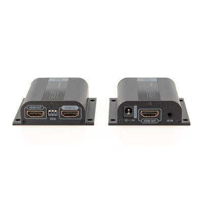 3. DIGITUS HDMI-Extender bis zu 50 m CAT.6/7 UTP, 1080p 60 Hz FHD, HDCP 1.2, IR, Audio (Kit) DS-55100-1